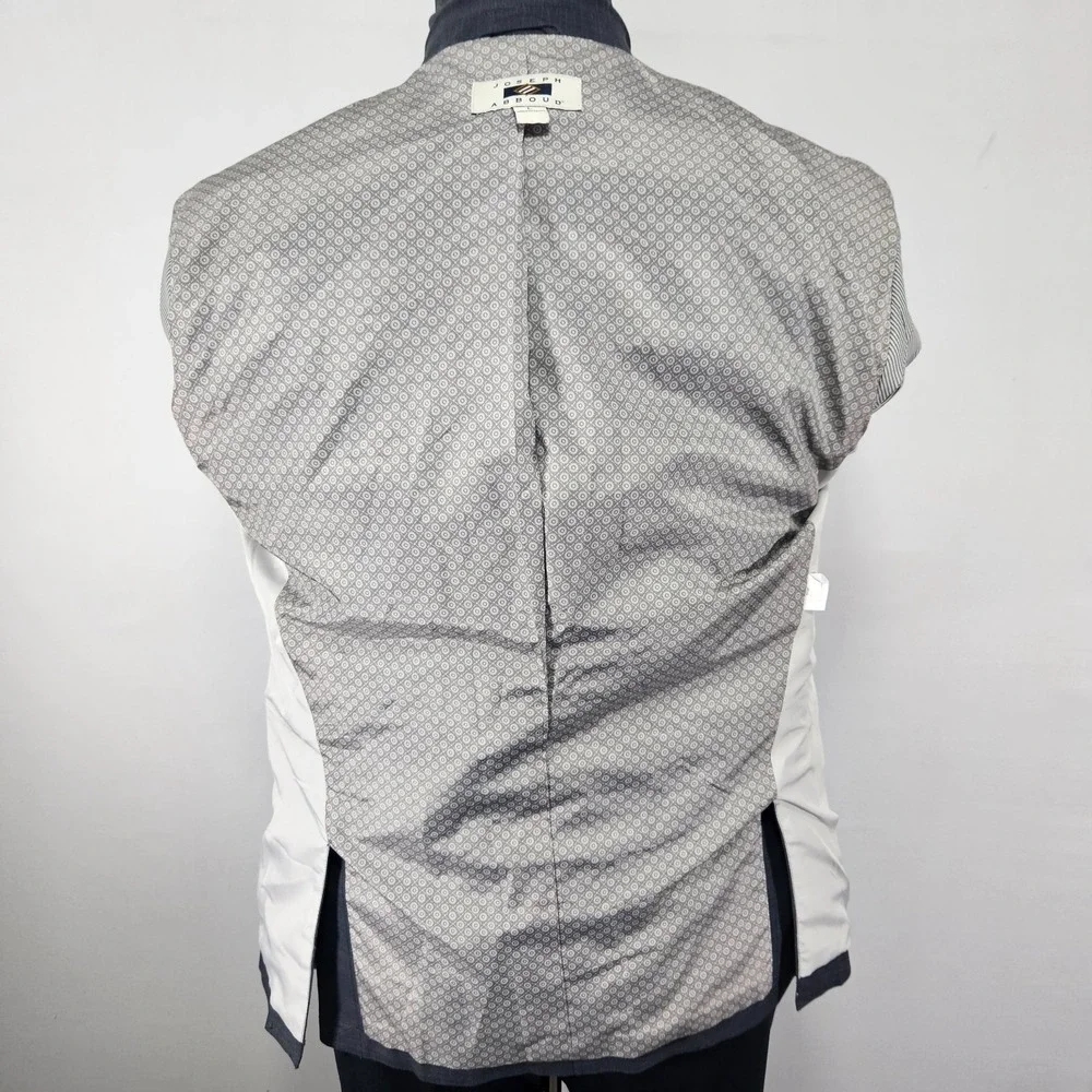 Joseph Abboud Men's Sport Coat Blazer Two Button Gray Plaid Cotton Size XL